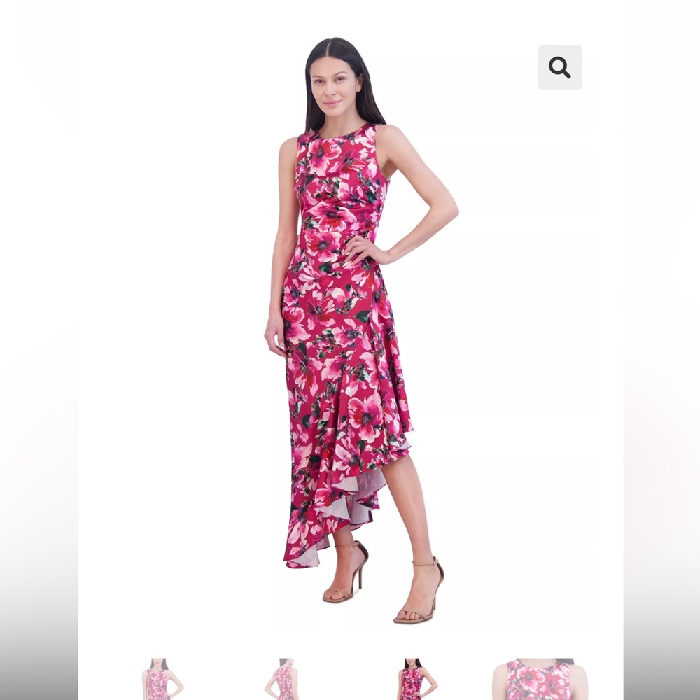 Eliza J Ruffled Floral Dress